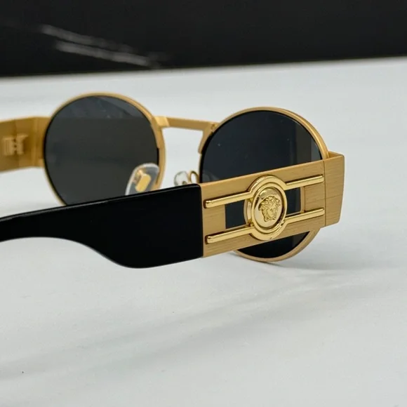 NEW MOD 2264 1002/87 VERSACE UNISEX SUNGLASSES VE2264 100287 GOLD VE2264 1002/87
